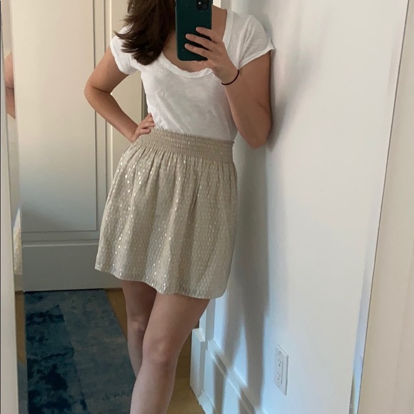 Club Monaco metallic mini skirt - Picture 2 of 6